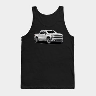 Silverado Truck 1500 (White) Tank Top